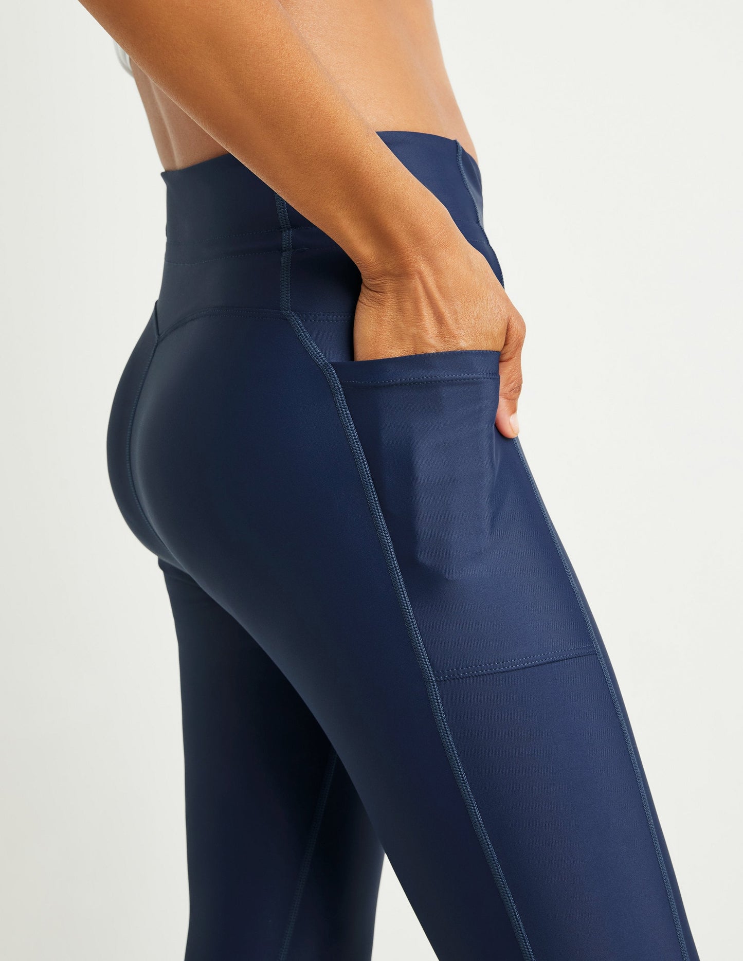 Athletic High-Waisted  Football Legging Midnight