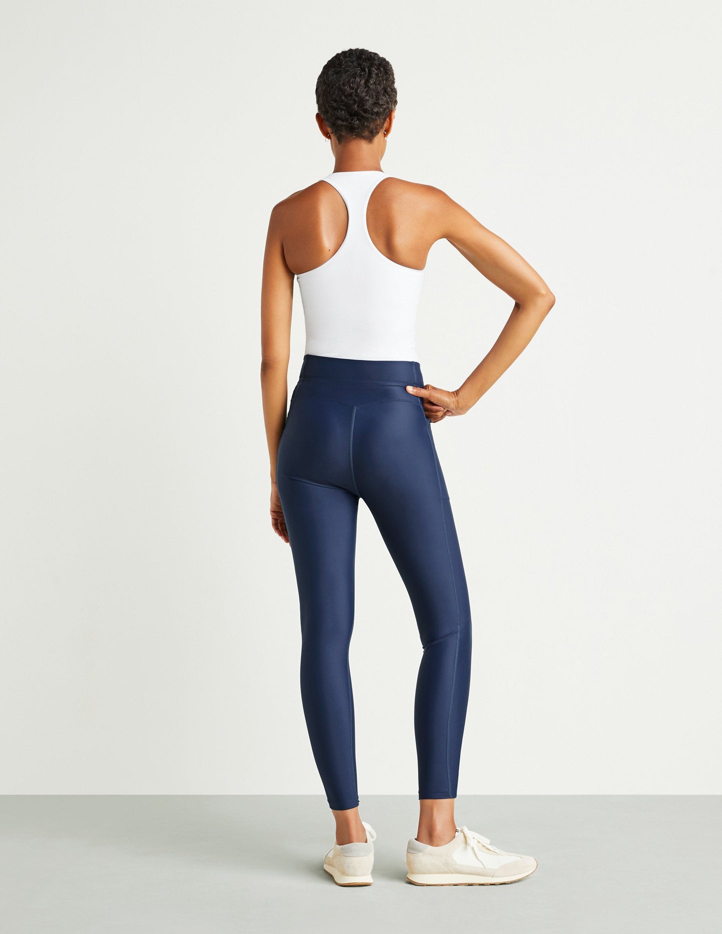 Athletic High-Waisted  Football Legging Midnight
