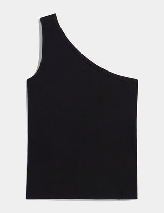 One Shoulder Rib Knit Top