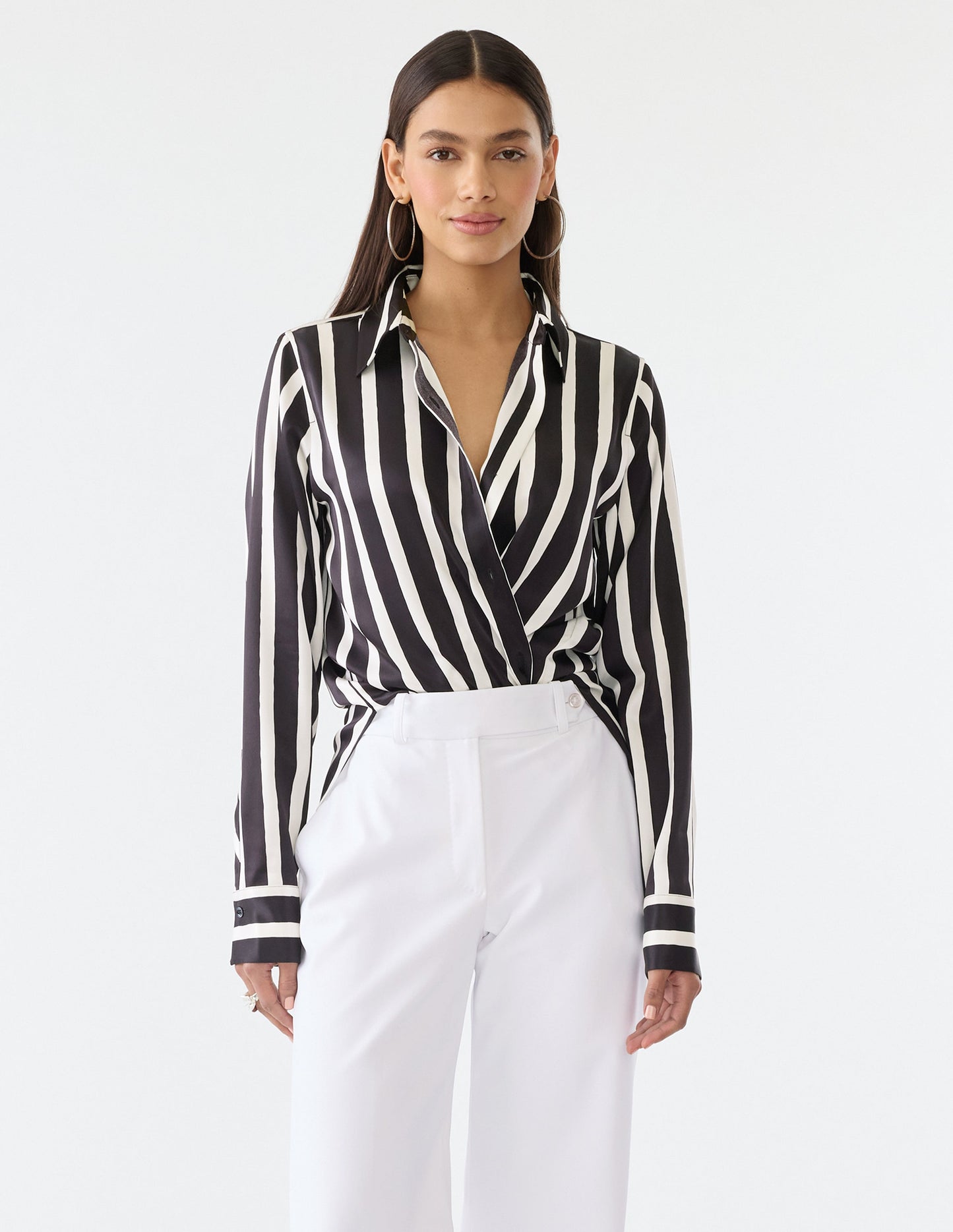 Striped Button Down Tunic