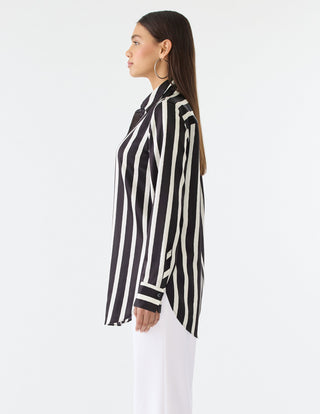 Striped Button Down Tunic