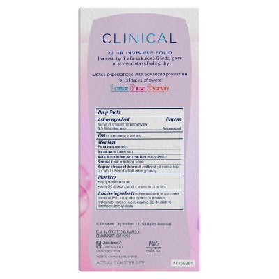 Secret Clinical Strength 72-Hour Protection 2.6oz - Imperfect Box