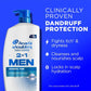 Head & Shoulders Men's 2-in-1 Shampoo and Conditioner, Anti-Dandruff Treatment, Full Thick for Daily Use, Paraben-Free 28.2 fl oz - Imperfect Container
