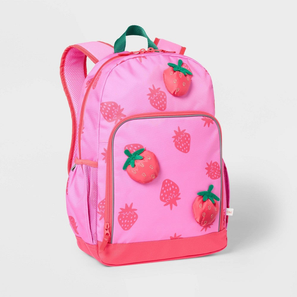 Kids 17 Classic Backpack  Cat  Jack™ Strawberry Food Pattern