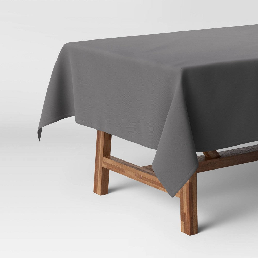 120 x 60 Solid Tablecloth Gray  Threshold™