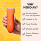 Meridian Trimmer Premium Pubic; Body Hair Trimmer for Men & Women Below-the-Belt Groomer, Ball Trimmer, Bikini Trimmer, Bonus Pouch Blaze - Imperfect Box