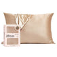 Kitsch Queen Size Satin Standard Pillowcase Thread Count Champagne - New