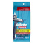 Gillette Sensor2 Base Fixed Head Men's Disposable Razors 18ct - Imperfect Box