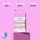 KISS Nails GLAM Jeweled Press-On Fake Nails Medium Almond Ripple 35ct - New