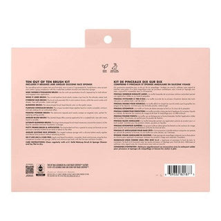 e.l.f. Ten Out of Ten Makeup Brush Set 10ct - New