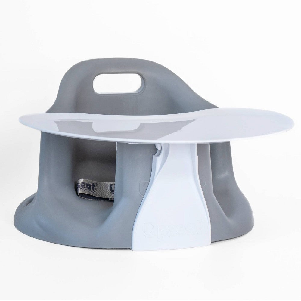 Upseat Ergonomic Gray Baby Floor and Booster Seat