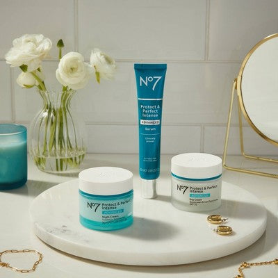 No7 Protect & Perfect Intense Advanced Moisturizing Night Cream 1.69 fl oz - Imperfect Box