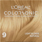 L'Oreal Paris Colorsonic Permanent Hair Color Cartridge Light Blonde Natural 9 - Imperfect Box