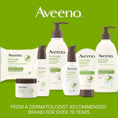 Aveeno Positively Radiant Daily Face Moisturizer SPF15 4oz - Imperfect Box