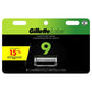 Gillette Razor Blade Refills Compatible with Exfoliating Bar and Heated Razor 9ct - New