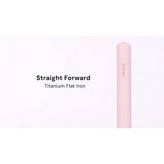 L'ange Hair Straight Forward Titanium Flat Iron Blush - New
