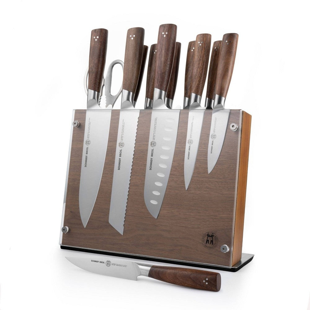Schmidt Bros 14Piece Walnut Wood Knife Block Set