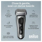 BRAUN SERIES 8-8567CC RECHARGEABLE WET & DRY SHAVER + SMARTCARE CENTER - Imperfect Box