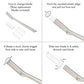 Tweezerman Facial Razor Blades Refill 4ct - New