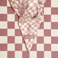 Kitsch Extra Large Quick-Dry Hair Towel Wrap Terracotta Checker - Imperfect Box