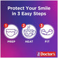 The Doctors Advanced Comfort Night Guard for Nighttime Teeth Grinding 1ct Guard with Storage Case - Imperfect Box