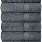 Set of 6 Hotel & Spa 100% Cotton Bath Towels 27x52 inch