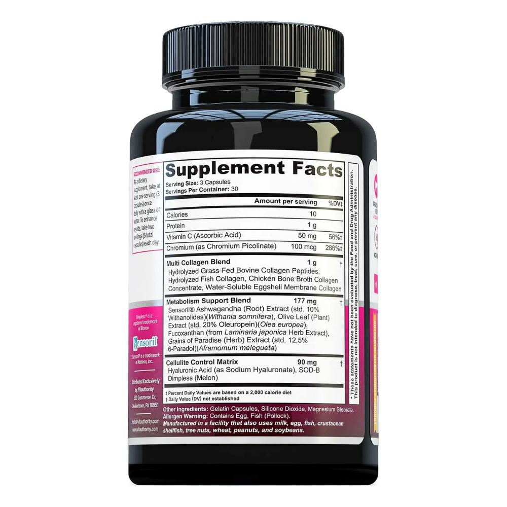 Vitauthority Multi Collagen Burn Capsules w/ Peptides Choice of Supply
