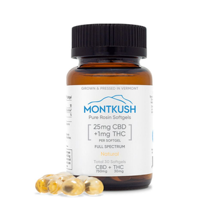 Montkush Pure Full Spectrum CBD Softgels Choice of Supply