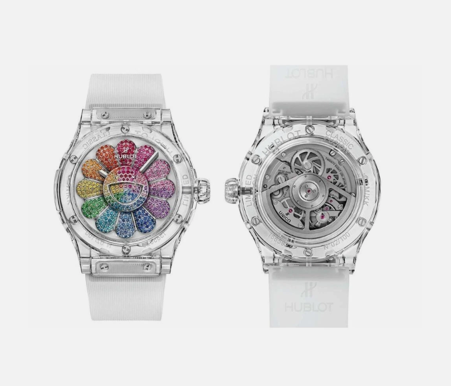 Hublot & Takashi Murakami Sapphire Rainbow Classic Fusion, only 100 Worldwide