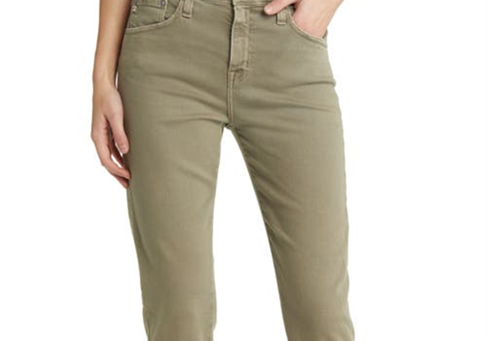 AG Slouchy Ankle Slim Ex-Boyfriend Jeans Dried Rosemary