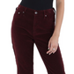 AG Jeans Mari High-Waist Slim Straight Leg Jeans Brown