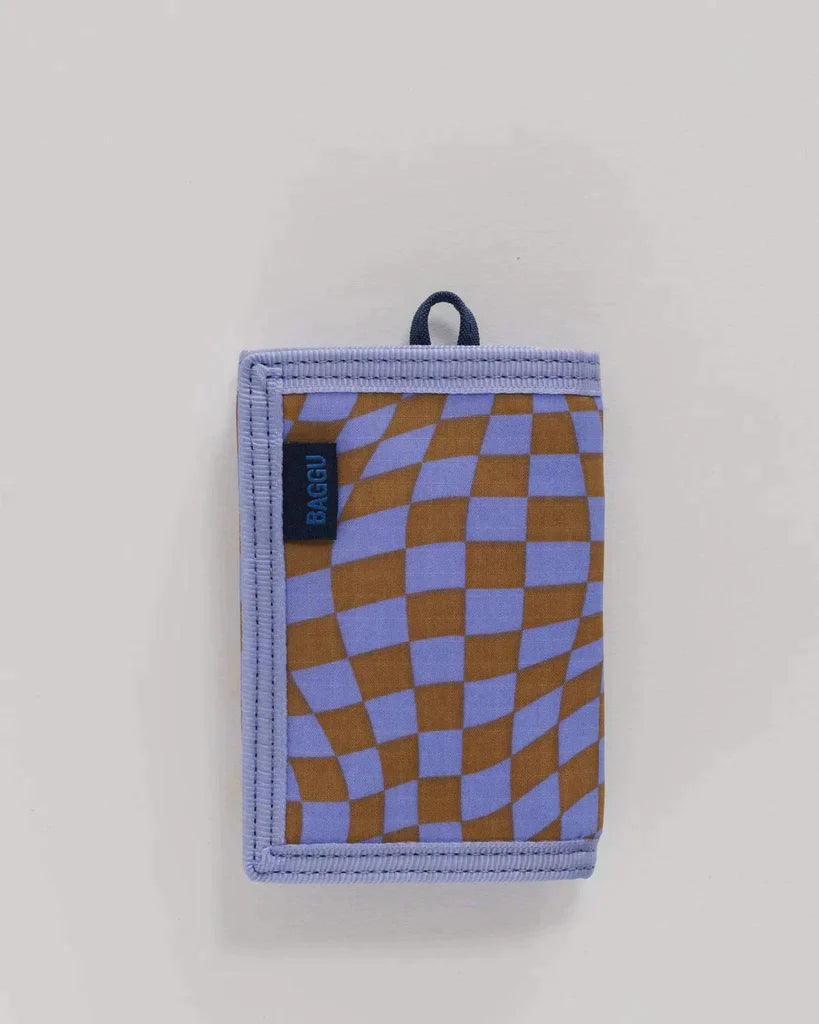 Baggu Nylon Wallet in Trippy Checker