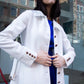 Monique White Coat – Women’s Elegant Long Coat