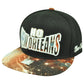 New Orleans State Galactic Sublimated Galaxy Flat Bill Snapback Black Hat Cap