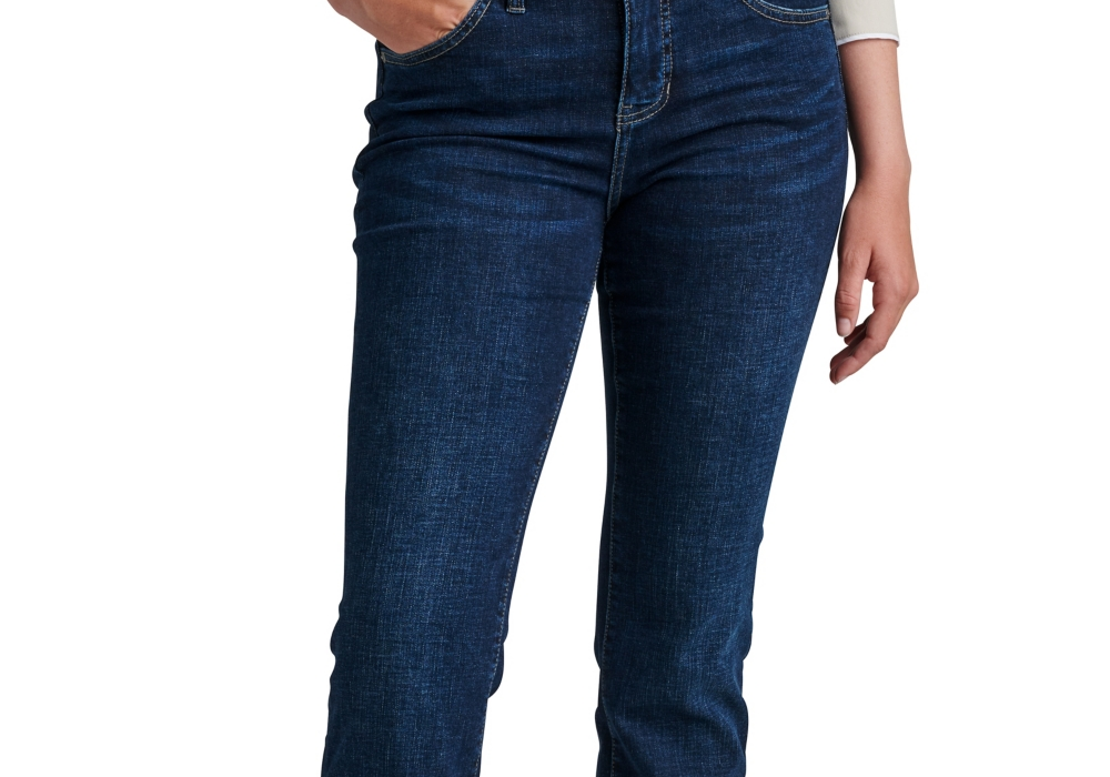 Jag Women's Eloise Comfort Stretch Mid Rise Bootcut Jeans Blue Size 4