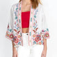 Johnny Was - SICILIA CROPPED LINEN KIMONO
