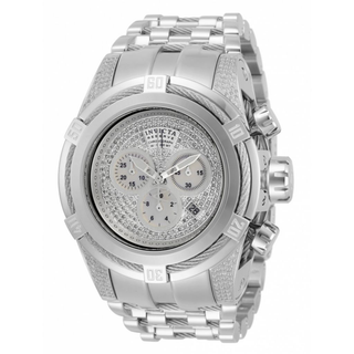 Invicta Reserve Men's 50mm Bolt Zeus Swiss Quartz Chronograph 1.31ct Diamond Bracelet Watch