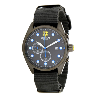 J.W. Hulme 43mm Quartz Chronograph Nylon Strap Watch