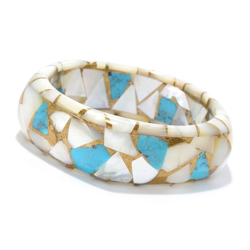 dallas-prince-mother-of-pearl-turquoise-mosaic-bangle-bracelet