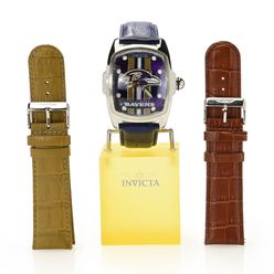 Invicta NFL Lupah 47mm Quartz Watch w/ 3-Piece Strap Set