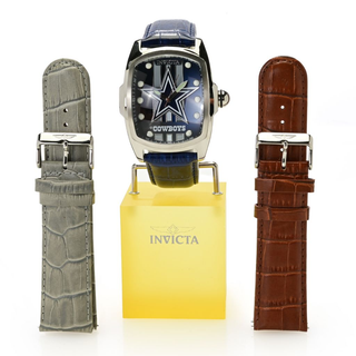 Invicta NFL Lupah 47mm Quartz Watch w/ 3-Piece Strap Set