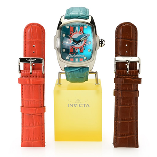 Invicta NFL Lupah 47mm Quartz Watch w/ 3-Piece Strap Set
