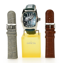 Invicta NFL Lupah 47mm Quartz Watch w/ 3-Piece Strap Set