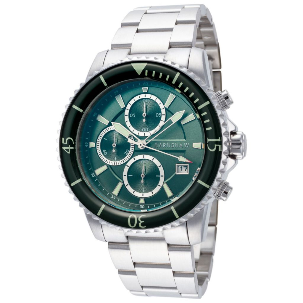 Thomas Earnshaw 43mm Admiral Quartz Date Stainless Steel