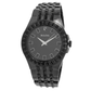 Bulova 42mm Black Crystal Accented Stainless Watch