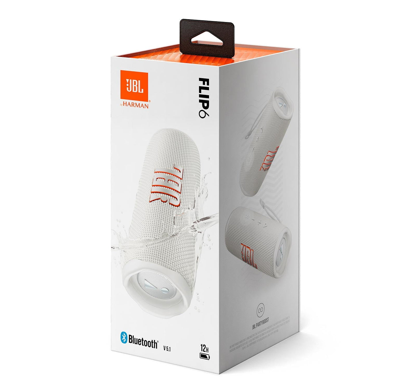JBL Flip 6 Portable Bluetooth Speaker Waterproof Wireless - White