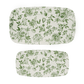 Green Delft Stacking Melamine Tray - set of 2