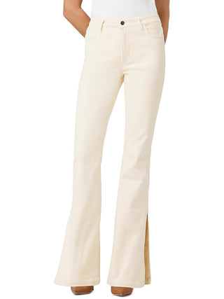 Joe's Jeans The Frankie Mid Rise Corduroy Bootcut Jeans in Double Cream Beige
