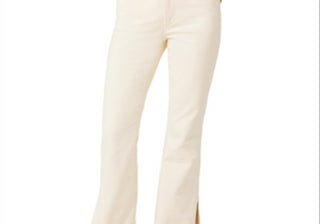 Joe's Jeans The Frankie Mid Rise Corduroy Bootcut Jeans in Double Cream Beige