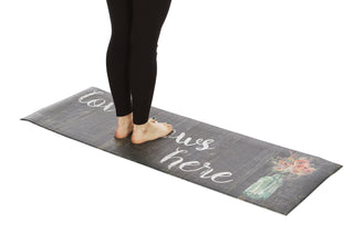 20"x55" Oversized Cushioned Anti-Fatigue Kitchen Runner Mat (Love Grows Here)